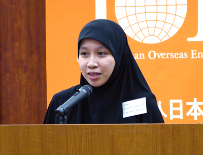 ヌル・ハフィザ ハジ・アブドゥル・ラザクさん(Ms.Nur Hafizah Hj Abdul Razak)